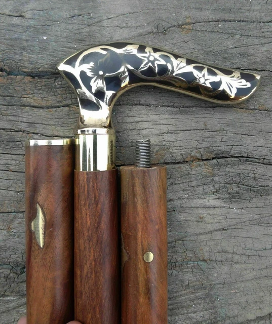 Poinçon Ou Alêne Vintage – Manche Bois, 5-1/2 Pouces, Très Bon état