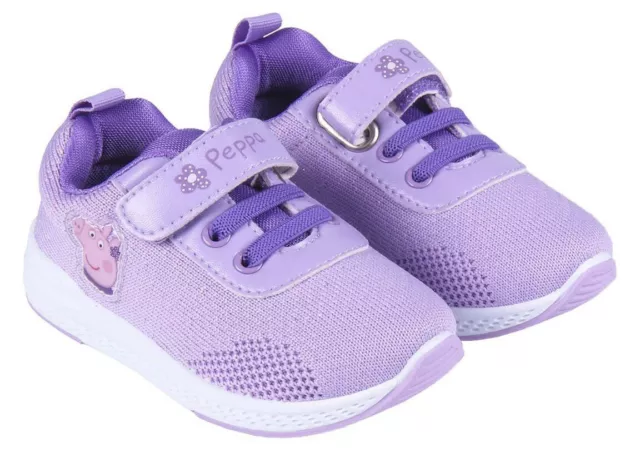 Peppa Wutz Turnschuhe Peppa Pig Mädchen Schuhe lila 21-27 Schwein Sneaker