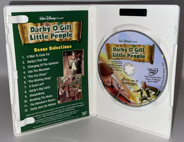 Darby O'Gill and the Little People DVD, 2004 Walt Disney Sean Connery