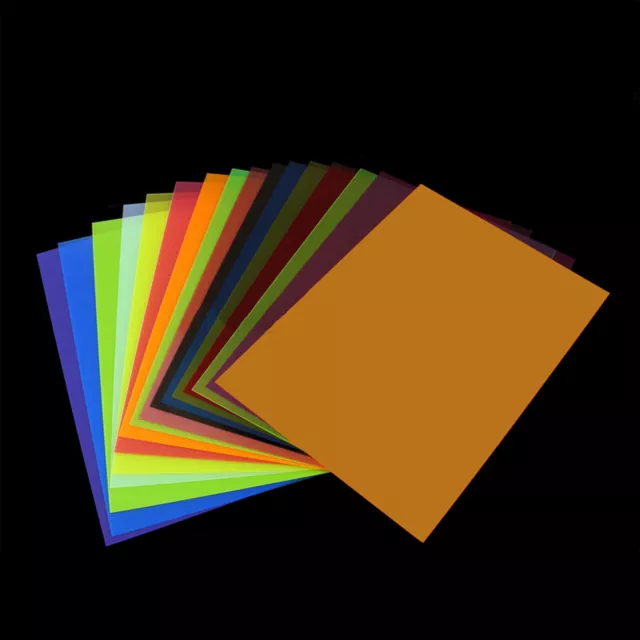 22PCS PVC Color Plastic Sheet Transparent Color 210x297mm Model DIY Thin 0.3mm