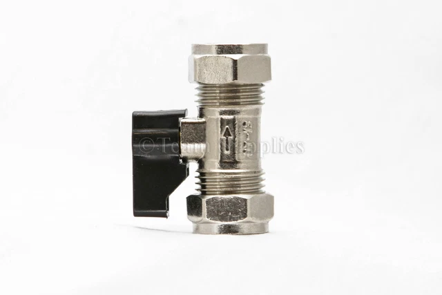 20 x ISOLATING VALVE WITH HANDLE 15MM BOLOFIX LEVER VALVE THUMB TURN ISOLATION