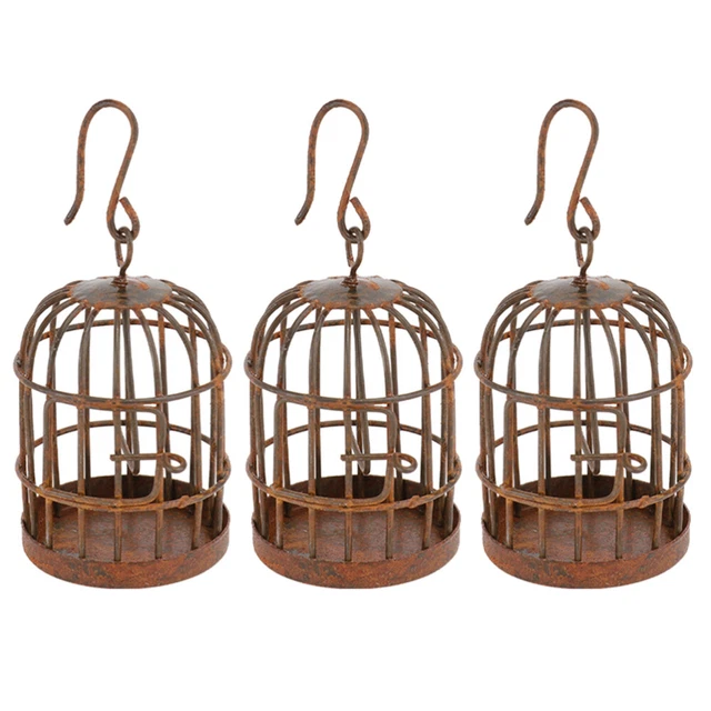 3 piezas Mini Casa Jaula para Pájaros Pequeña Casa Jaula para Pájaros Mini Jaula para Pájaros