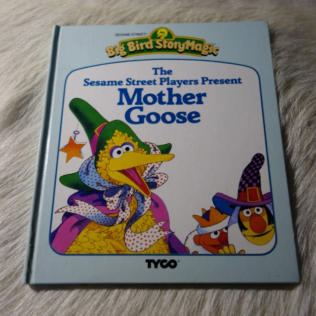 VTG SESAME STREET Players Present Mother Goose 1986 80s Vtg Big Bird