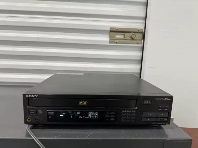 Sony Mdp-210 Cd Cdv Laserdisc Player Working Read