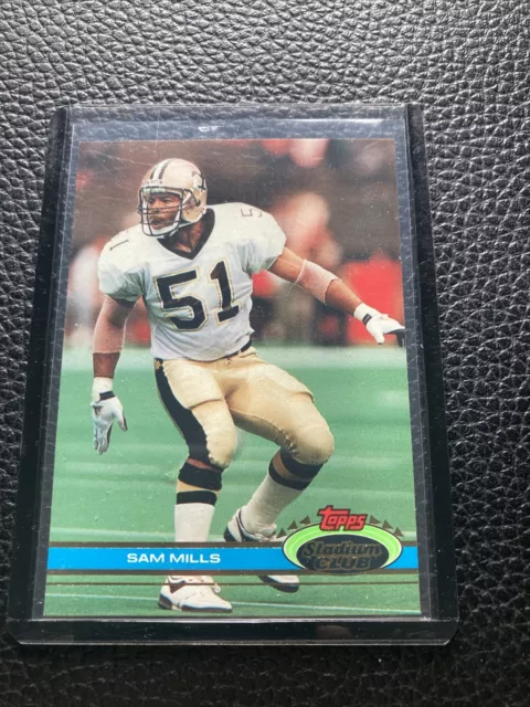 1991 Stadium Club Sam Mills #461 New Orleans Saints Football Card