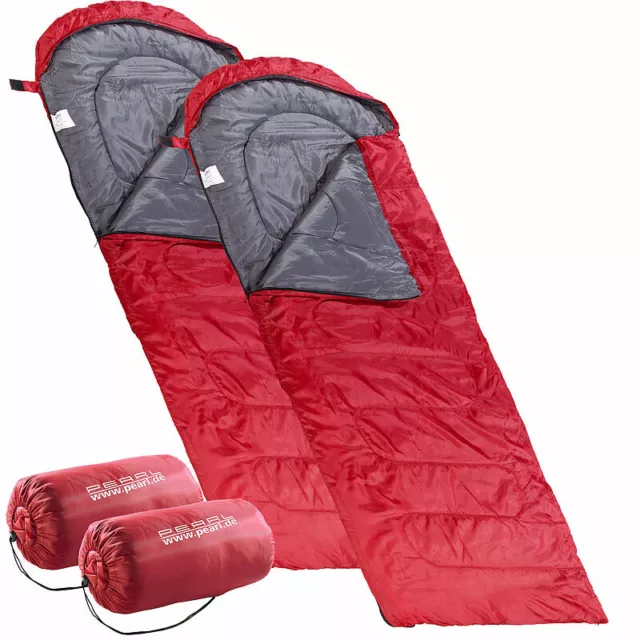 PEARL 2er-Set superleichte Sommer-Schlafsäcke, Deckenschlafsack: 210 x 75 cm