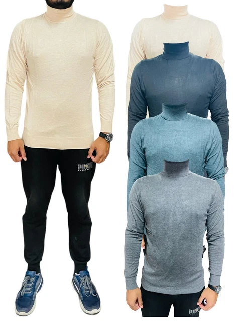 MENS PRIMARK TURTLE Neck Sweater Jumper High Neck Knitwear Pullover Tops CT16 25 8.99 PicClick UK