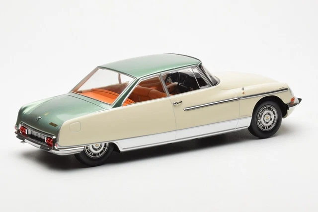 Miniature Norev 1/18e Citroën DS 21 Le Léman – Ivoire Et Vert Métal 1968 – Neuf