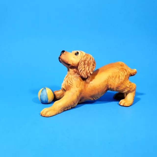 Vintage Cocker Spaniel Figurine Ceramic Dog Art Franklin Mint World Of Puppies C