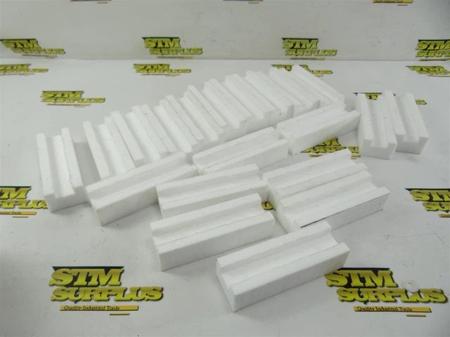 20Pc Lot Of Ptfe U-Channel 1" X 1-1/2" X 4-1/2" X 11/16" Channel Width