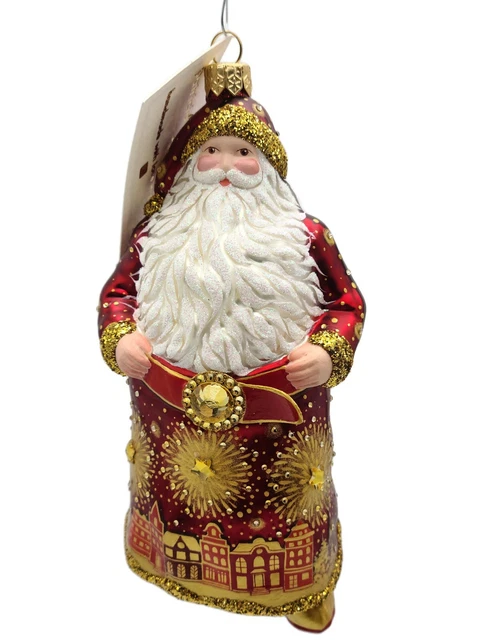 Patricia Breen Fairfield Santa Claus Red Gold Christmas Holiday Tree Ornament Patricia Breen Fairfield Santa Claus Red Gold Christmas Holiday Tree Ornament