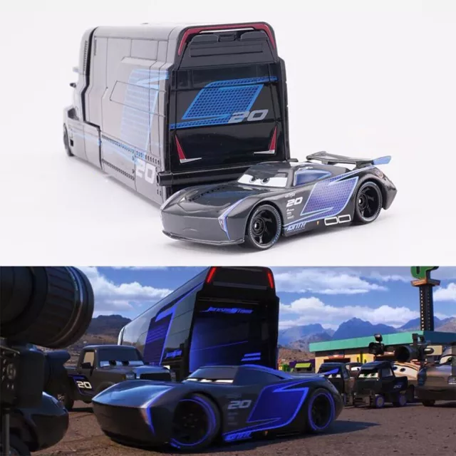 2Car Disney Pixar Car3 NO.20 Jackson Storm Mack Truck Diecast Toys 1:55 Car