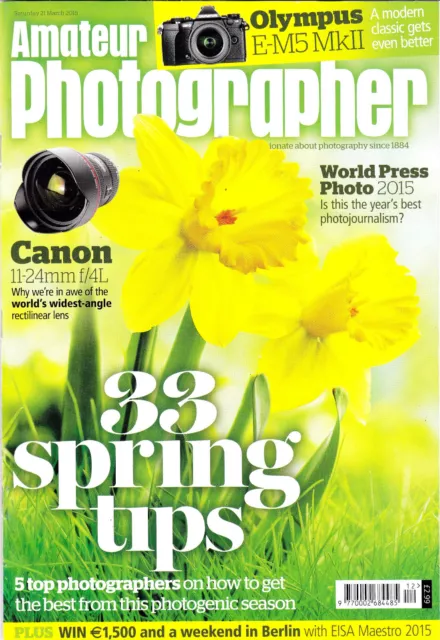 AP magazine with Olympus E-M5 MkII  & Canon 11-24mm F4 L  tests  21st March 2015