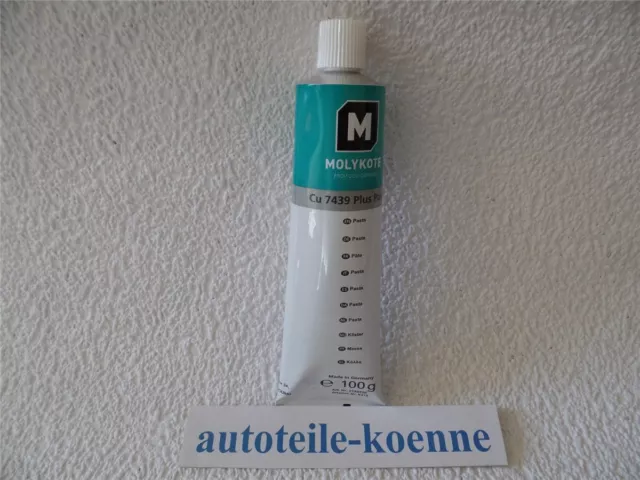 100g Tube Kupferpaste Molykote Cu-7439 Plus Korrosionsschutz