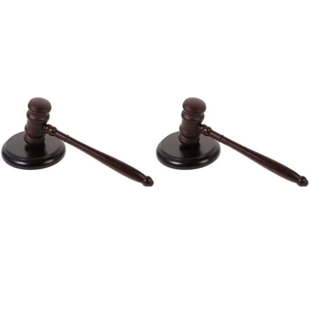Set 2 Auction Hammer Gavel Prop Judge Justice Gravel Multifunction
