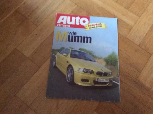 Autozeitung Bmw M e46  ,Sonderdruck (21/2000)guter Zustand