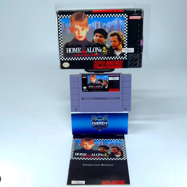 HOME ALONE 2 Lost In New York SNES CIB W/ Manual + Protector - Super ...