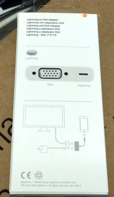 Apple MD826AM/A Lightning Digital AV And HDMI Adapter - OEM