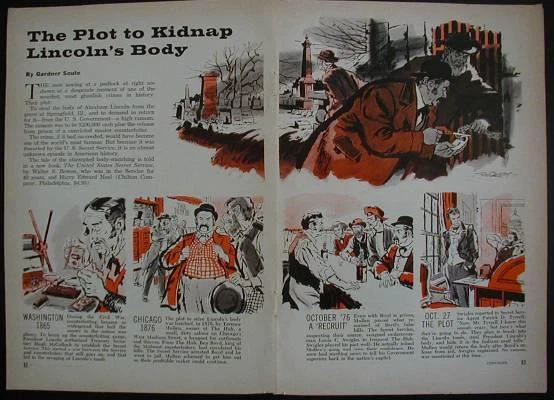 The Plot to Steal LINCOLNS Body 1960 Historical Cartoon