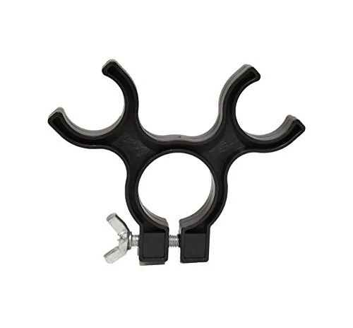 AdirPro Bipod Leg Clip- Prism Pole - Antenna Pole Clip with Thumb Screw Clasp...