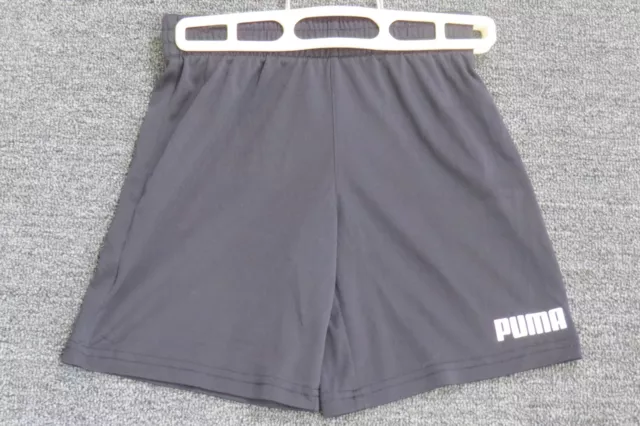 Puma Black Shorts Youth Size 5 Elastic Waist Activewear Breathable