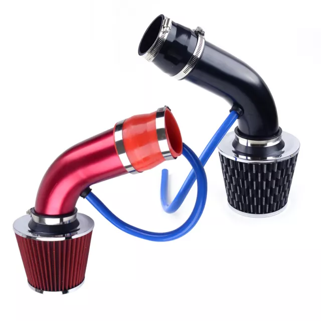 Universal 76mm 3" Car Cold Air Intake Induction Pipe Kit Filter Tube System