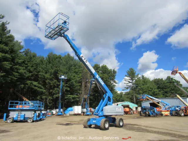 2011 Genie S-60X 60' 4WD Diesel Telescopic Boom Lift Man Aerial Platform