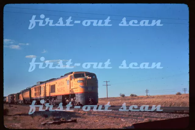 D DUPLICATE SLIDE - Union Pacific UP 10 Turbine Action at Cooper Lake WY 1963