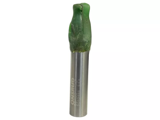 Onsrud 66-162 Edge Rounding Carbide Router Bit 2 Flute Straight V Cut 1/2" - NEW