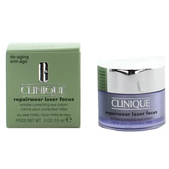 Clinique Eye Cream Repairwear Laser Focus Wrinkle Correcting 15ml Moisturiser