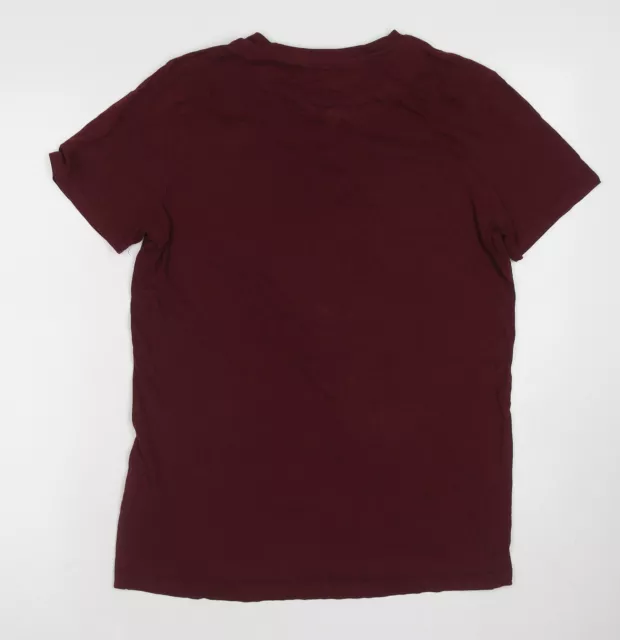 BEN SHERMAN GIRLS Red Cotton Basic T-Shirt Size 15-16 Years Round Neck ...
