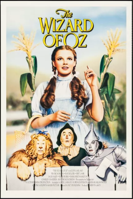 New The Wizard Of Oz Movie Poster Premium Wall Art Print Size A5-A1