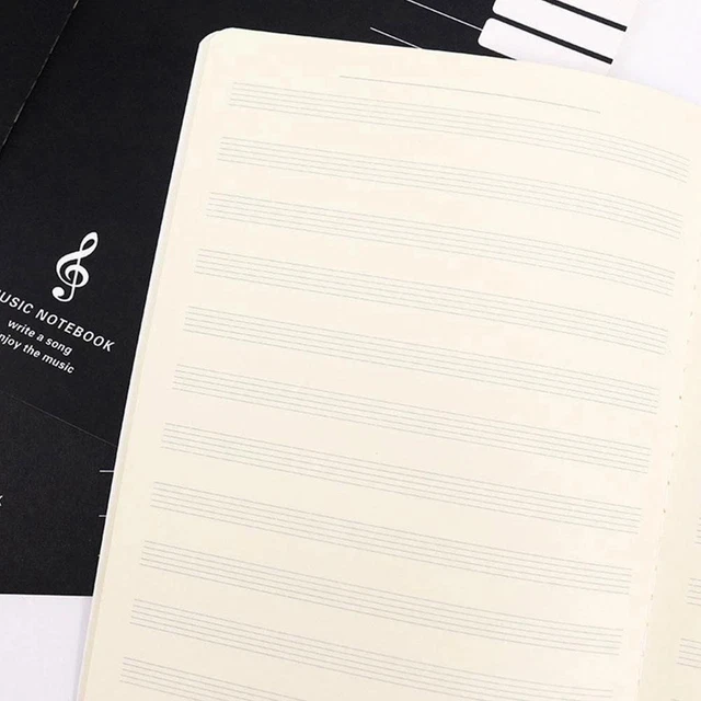 Sheets Blank Music Manuscript Writing Paper Book Staff Notebook Sale N2H5 D0R6