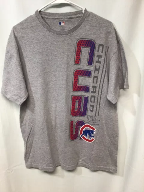 Chicago Cubs Gray Large Cotton Blend MLB Licensed T Shirt