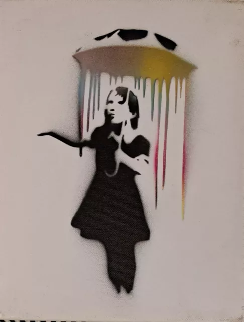 Banksy Dismaland Pochoir Sur Toile