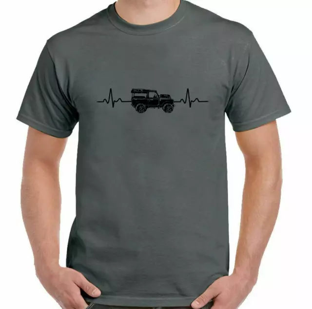 Unofficial Series Heart Beat T-shirt, Love Land Rover British Military *NEW*