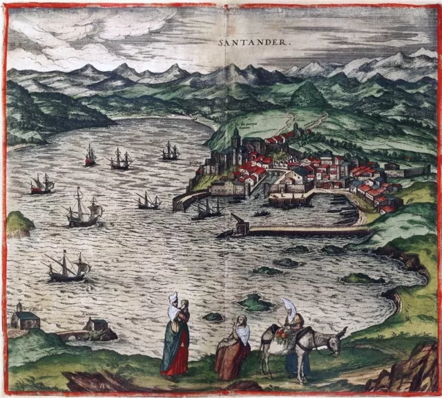 Reproduction plan ancien de Santander 1575