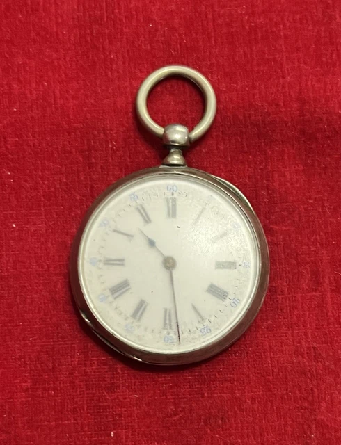 Montre De Poche Ancienne En Argent Massif - Mécanique Manuelle - Avant 1800