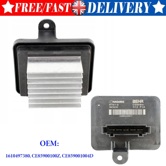 Résistance De Motoventilateur Pour Peugeot 308 II & Citroën C4 Cactus - Ref 1610497380