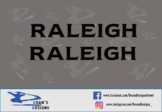 Raleigh Retro Bike decal sticker