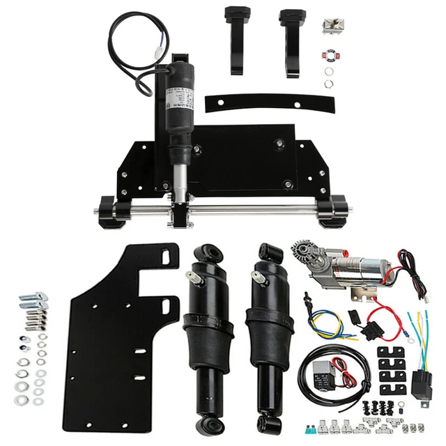REAR AIR RIDE Suspension Electric Center Stand Fit For Harley Touring ...