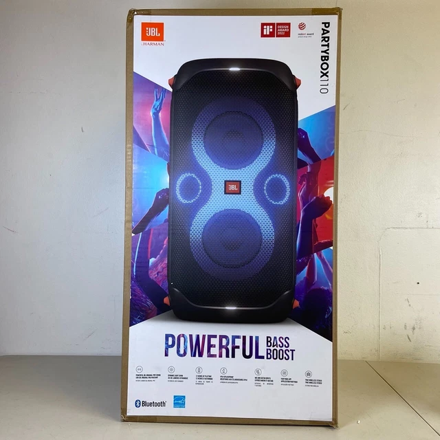 JBL PARTYBOX 110 Portable Wireless Party Super Loud Splashproof Speaker ...