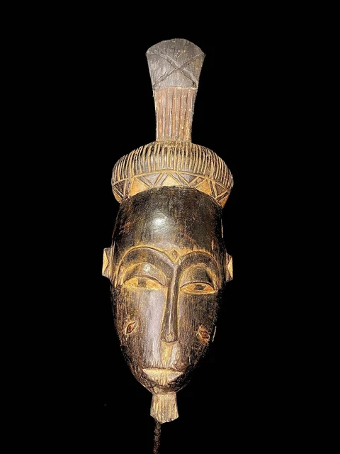 Maschera d'arte tribale africana della costa di Guro Djimini Maschera...
