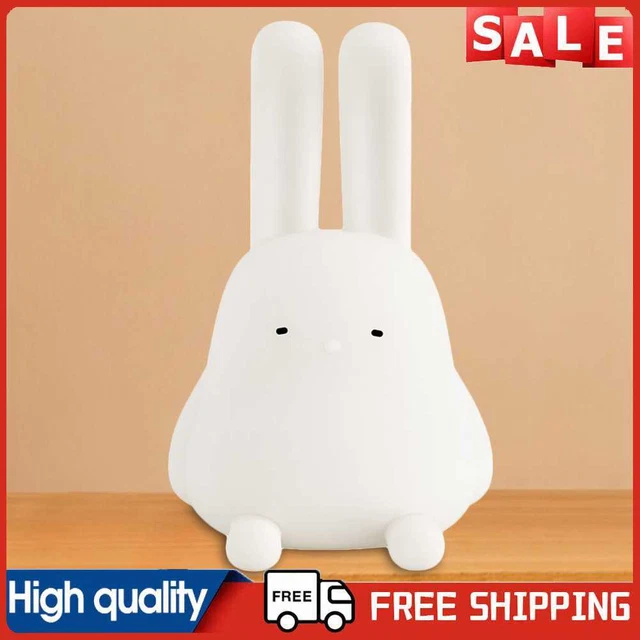 Lindo sensor táctil recargable de silicona de silicona con oreja plegable conejo conejo