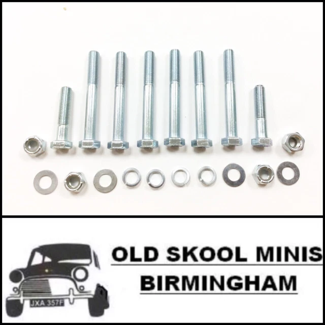 CLASSIC MINI LATE Rear Subframe Bolt Kit 1976> Austin Rover Morris 998