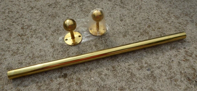 Vintage Brass Towel Bar Vintage Victorian Bath Kitchen NOS