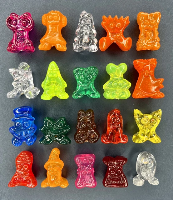 Gogos Crazy Bones COMPLETE Jelly SET of CLASSIC MUTANTS 20 total w/ Eggy 0974