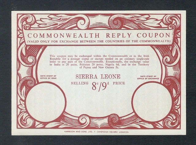 1930 Great Britain Colonies MNH Rare Postal History Commonwealth Reply Coupon