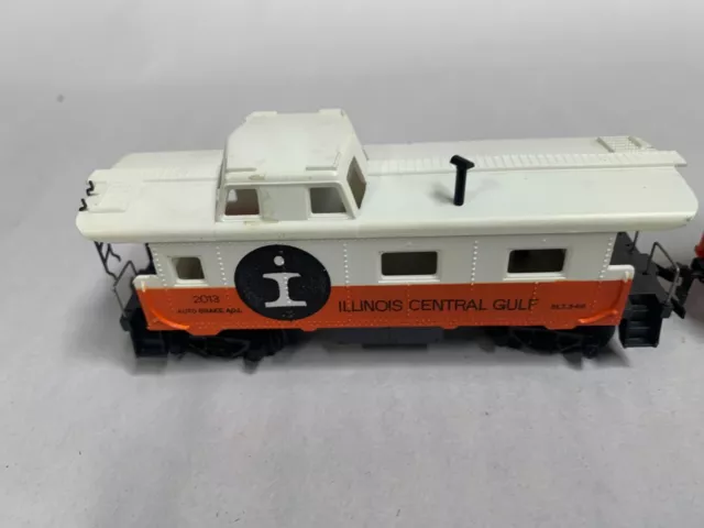 Vtg HO Tyco ICG Illinois Central Gulf Alco 430 Diesel Engine & Caboose (A12) 7