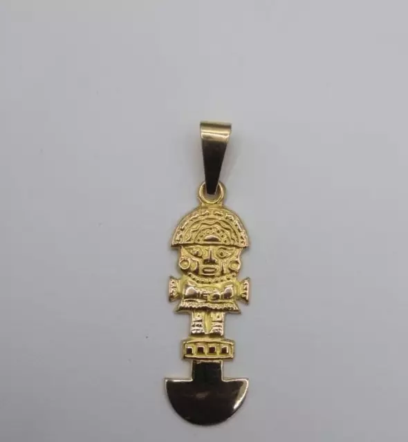 Peruvian Tumi Pendant Made In 18 K Solid Gold